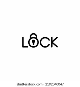 lock logo design, logo type and vector logo