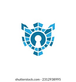 tecnología de seguridad del logotipo de bloqueo