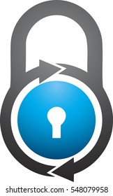 Lock Logo For Security Purpose