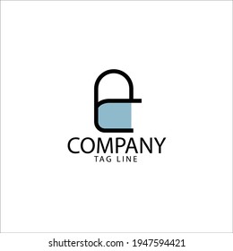lock logo template vector icon