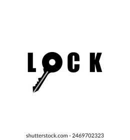 lock logo vector template design illustration