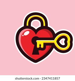the lock of love opens the lock of the heart