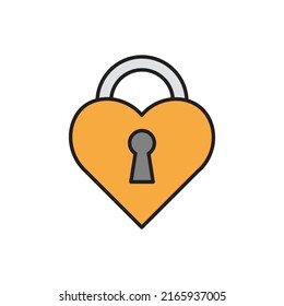 lock love vector for website symbol icon presentation