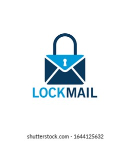 Lock Mail Logo Template Design