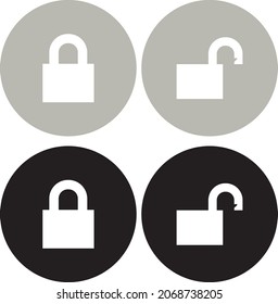 símbolo de diseño de conjunto coloreado de iconos de marca de bloqueo.