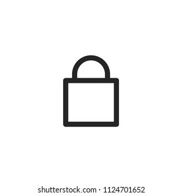 Lock Modern Simple Outline Vector Icon