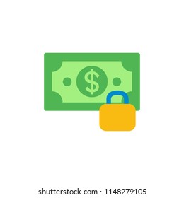 Lock Money Logo Icon Design