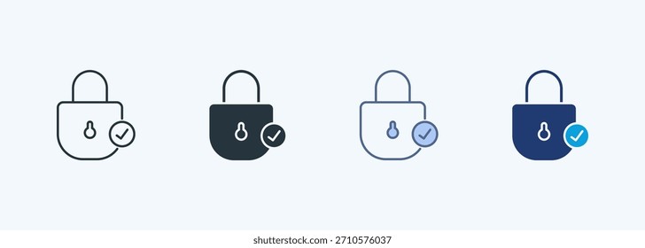 Lock Multiple Style Icon Collection