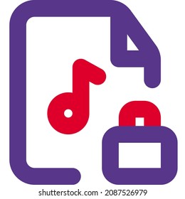 Lock music play file for personal use