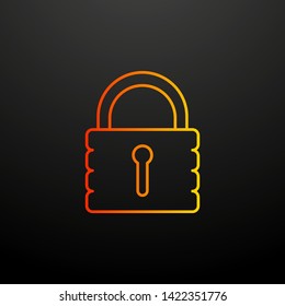 lock nolan icon. Elements of insurance set. Simple icon for websites, web design, mobile app, info graphics