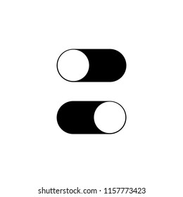 Lock on and lock off buttons.Switch toggle vector icons