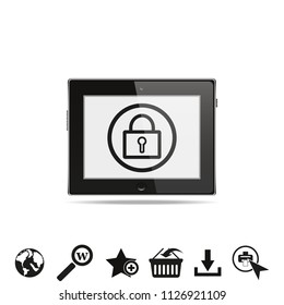 Lock on tablet pc.