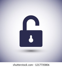 Lock open vector icon 