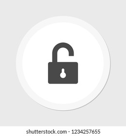 Lock open vector icon 