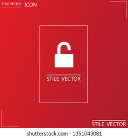 Lock open vector icon 