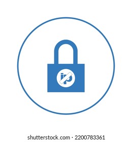 Lock out Ip block icon | Circle version icon |