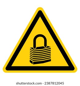 Lock Out For Safety Before You Start Symbol Sign, Vector Illustration, Isolate On White Background Label .EPS10