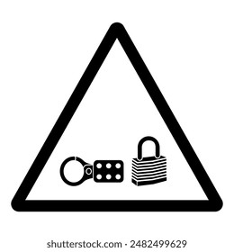 Lock Out For Safety Before You Start Symbol Sign, Vector Illustration, Isolate On White Background Label .EPS10