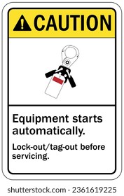 Lock out sign and labels