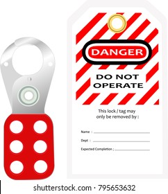 Lock out & Tag out , Lockout station,machine - specific lockout devices ( Do not operate)