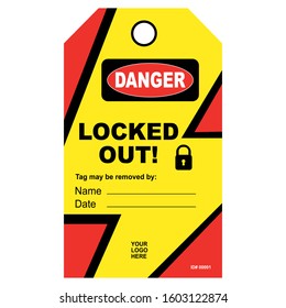 Lock Out Tag For Safety