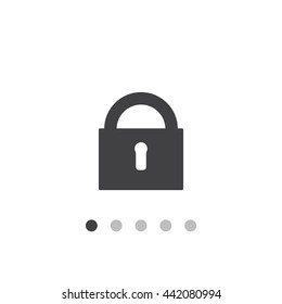 Lock pad Icon Vector