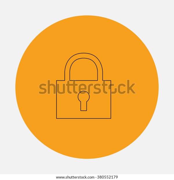 lock pad with circle around it