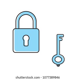 lock and padlock icon