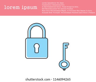 Lock With Padlock Icon