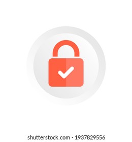 lock and padlock icon for security