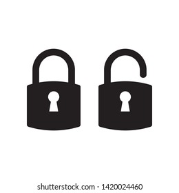 Lock, padlock icon in trendy flat style design. Vector graphic illustration. Suitable for website design, logo, app, and ui. EPS 10.