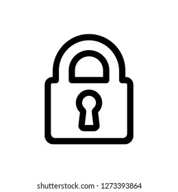 Lock Password Line Icon