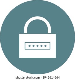 Lock, password, private icon vector image. Can also be used for cyber security. Suitable for use on web apps, mobile apps and print media.