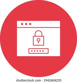 Lock, password, secure icon vector image. Can also be used for internet security. Suitable for use on web apps, mobile apps and print media.