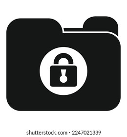 Lock password security icon simple vector. Mobile design. Screen secure