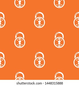Lock pattern vector orange for any web design best