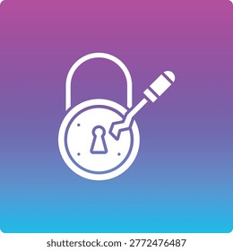 Lock Pick vector icon. Can be used for printing, mobile and web applications.