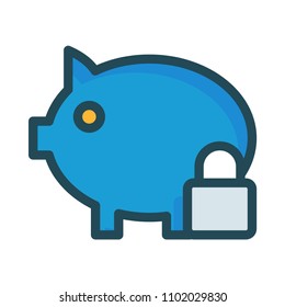 lock piggy bank 