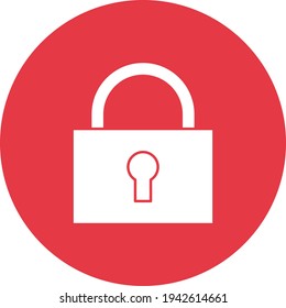 Bloquear, privada, imagen vectorial de icono cerrado. También se puede usar para la ciberseguridad. Idóneo para aplicaciones web, aplicaciones móviles y medios impresos.