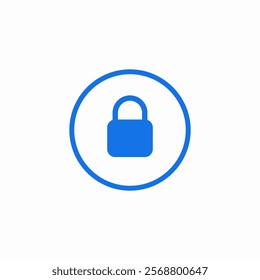 lock protection button icon sign vector