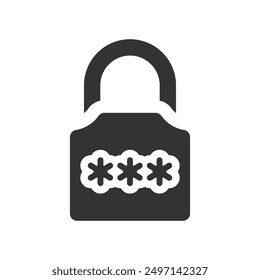 Icono de la protección de la cerradura, gráficos del Vector
