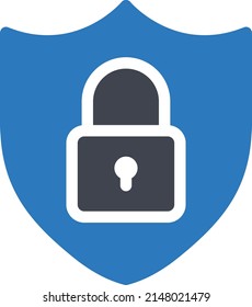 lock protection Vector illustration on a transparent background.Premium quality symbols.Glyphs vector icon for concept and graphic design.