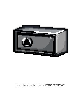 lock safe game pixel art retro vector. bit lock safe. old vintage illustration