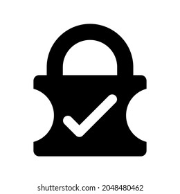 Lock safe icon.check,privacy (vector illustration)