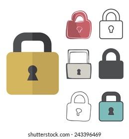 Bloquear el concepto de contraseña del seguro de seguridad de protección de seguridad