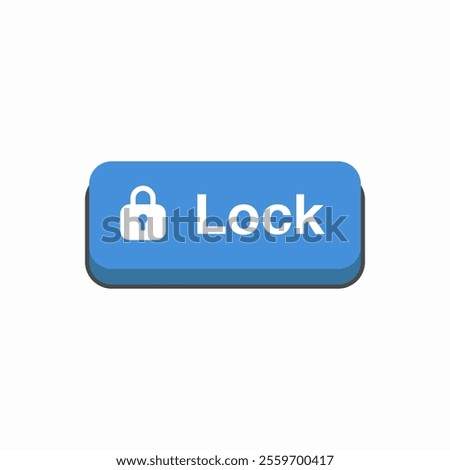 lock safety button icon sign vector