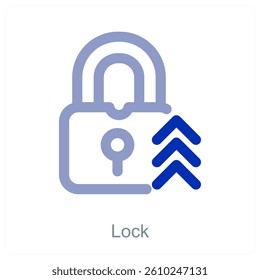 Lock and safety icon concept