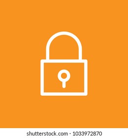 Lock, safety, secure icon, stock vector, eps10.