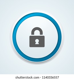 Lock Safety Sign illustration