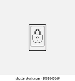 lock screen icon template design